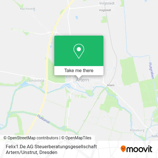 Карта Felix1.De AG Steuerberatungsgesellschaft Artern / Unstrut
