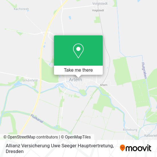 Карта Allianz Versicherung Uwe Seeger Hauptvertretung