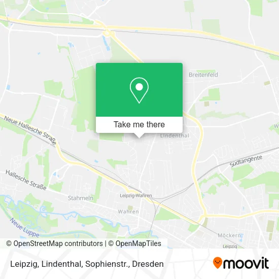 Карта Leipzig, Lindenthal, Sophienstr.