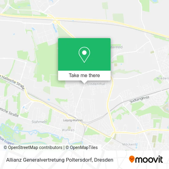 Карта Allianz Generalvertretung Poltersdorf