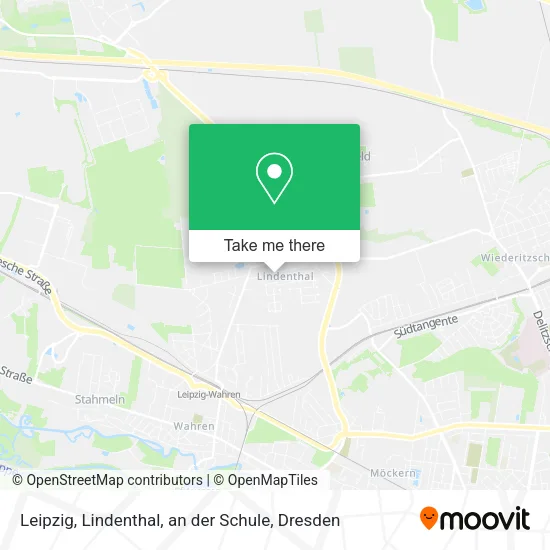 Карта Leipzig, Lindenthal, an der Schule