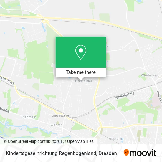 Карта Kindertageseinrichtung Regenbogenland