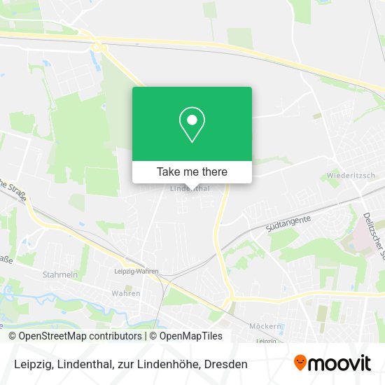 Карта Leipzig, Lindenthal, zur Lindenhöhe