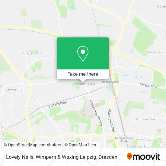 Карта Lovely Nails, Wimpern & Waxing Leipzig