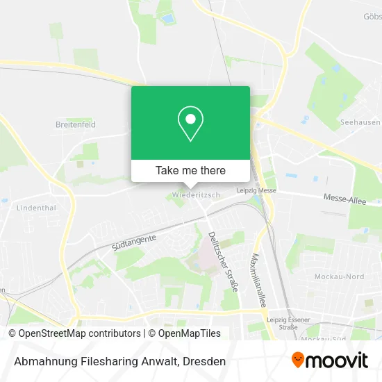 Карта Abmahnung Filesharing Anwalt