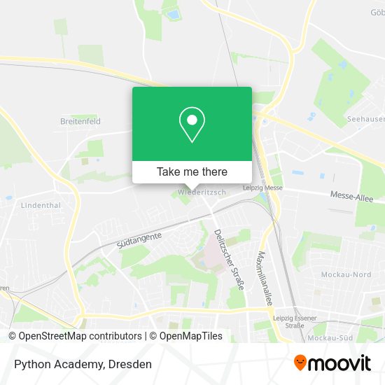 Python Academy map