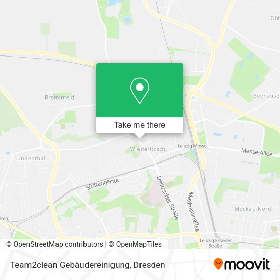 Карта Team2clean Gebäudereinigung