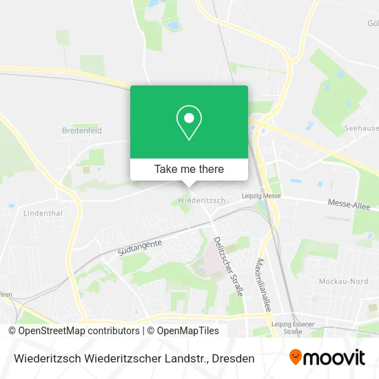 Карта Wiederitzsch Wiederitzscher Landstr.
