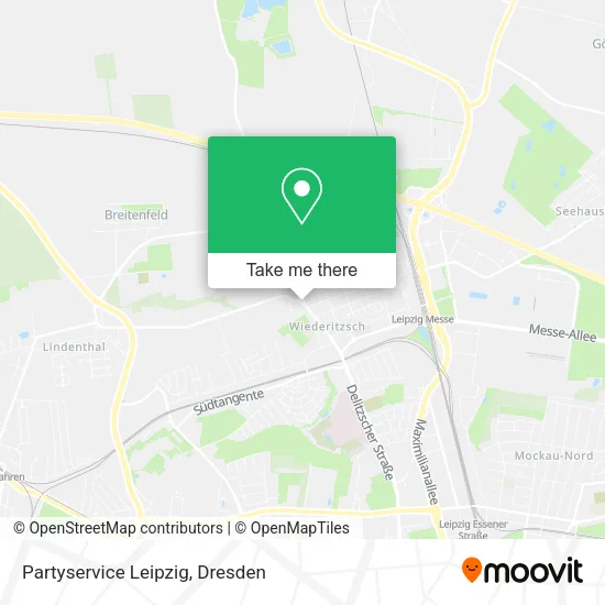 Карта Partyservice Leipzig