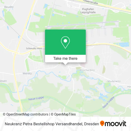 Карта Neukranz Petra Bestellshop Versandhandel