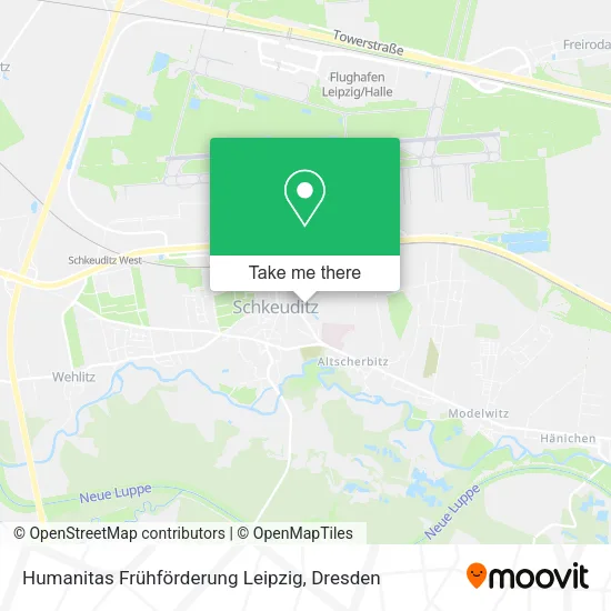 Карта Humanitas Frühförderung Leipzig
