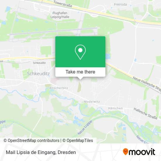 Карта Mail Lipsia de Eingang