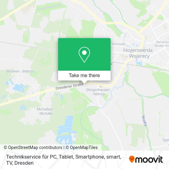 Technikservice für PC, Tablet, Smartphone, smart, TV map