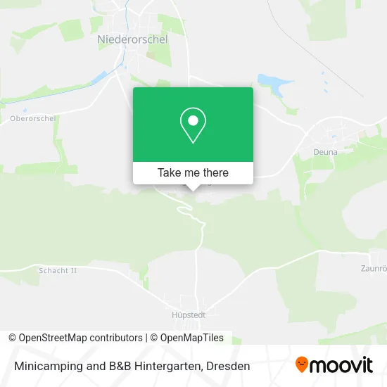 Карта Minicamping and B&B Hintergarten
