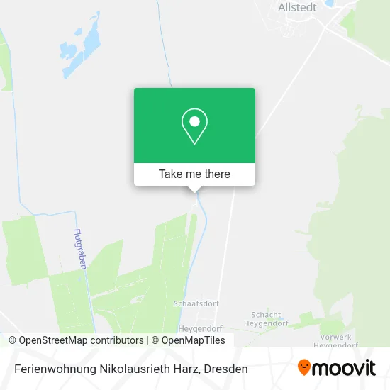 Карта Ferienwohnung Nikolausrieth Harz