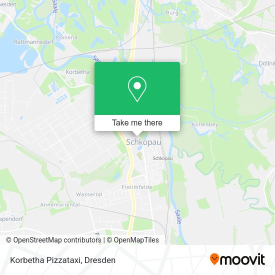Карта Korbetha Pizzataxi