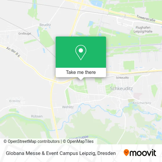 Карта Globana Messe & Event Campus Leipzig