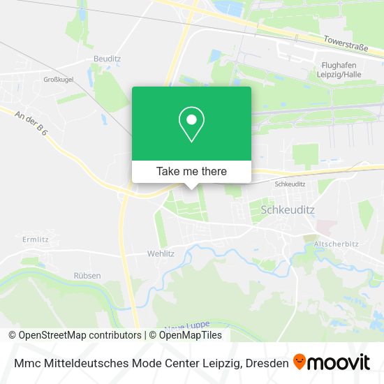 Карта Mmc Mitteldeutsches Mode Center Leipzig