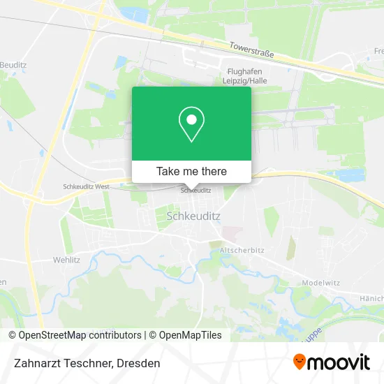 Карта Zahnarzt Teschner