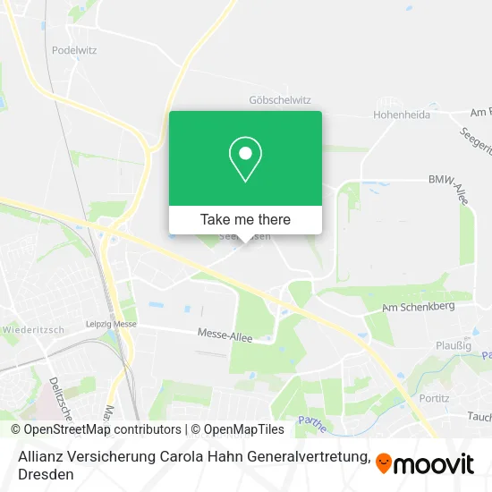 Карта Allianz Versicherung Carola Hahn Generalvertretung
