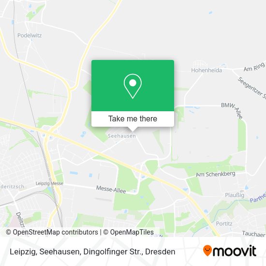 Карта Leipzig, Seehausen, Dingolfinger Str.