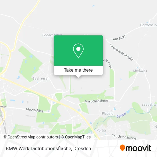 Карта BMW Werk Distributionsfläche