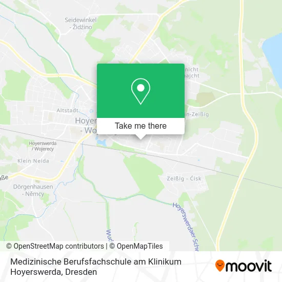 Карта Medizinische Berufsfachschule am Klinikum Hoyerswerda