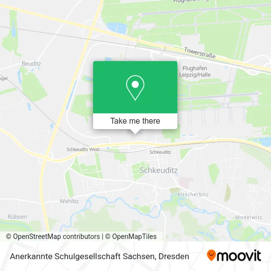 Карта Anerkannte Schulgesellschaft Sachsen