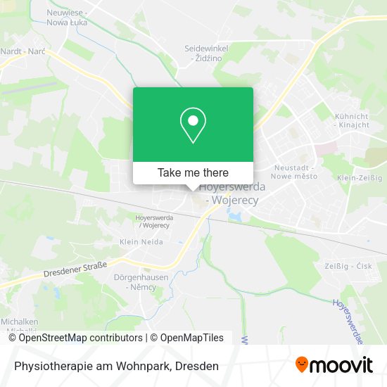 Карта Physiotherapie am Wohnpark