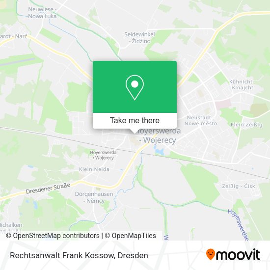 Карта Rechtsanwalt Frank Kossow