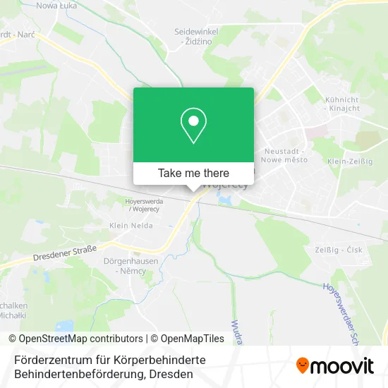 Карта Förderzentrum für Körperbehinderte Behindertenbeförderung