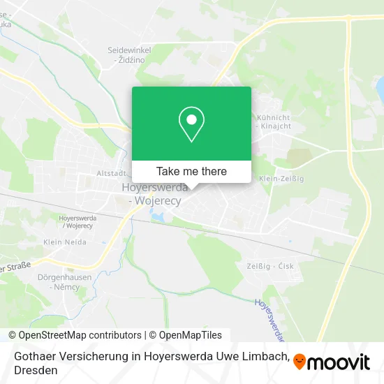 Карта Gothaer Versicherung in Hoyerswerda Uwe Limbach