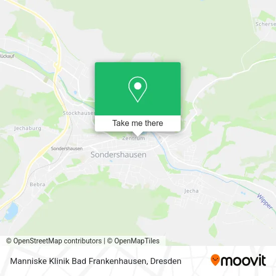 Карта Manniske Klinik Bad Frankenhausen