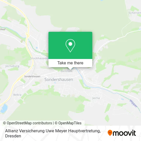 Карта Allianz Versicherung Uwe Meyer Hauptvertretung