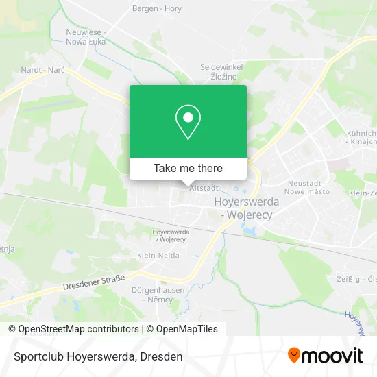 Карта Sportclub Hoyerswerda