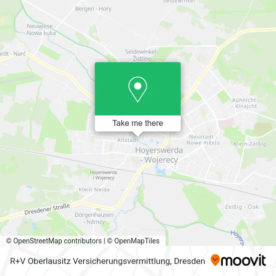 Карта R+V Oberlausitz Versicherungsvermittlung