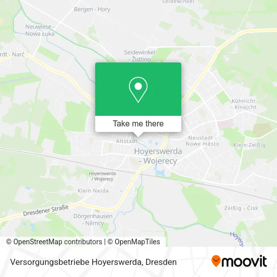 Карта Versorgungsbetriebe Hoyerswerda