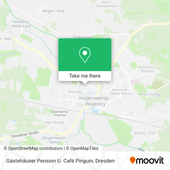 Карта Gästehäuser Pension U. Café Pinguin