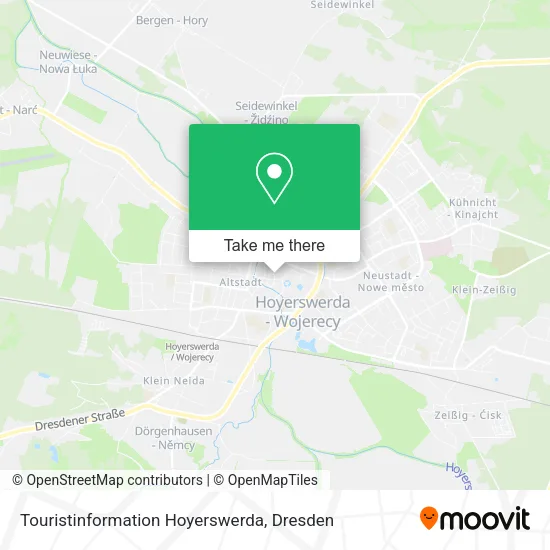 Карта Touristinformation Hoyerswerda