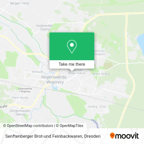 Карта Senftenberger Brot-und Feinbackwaren