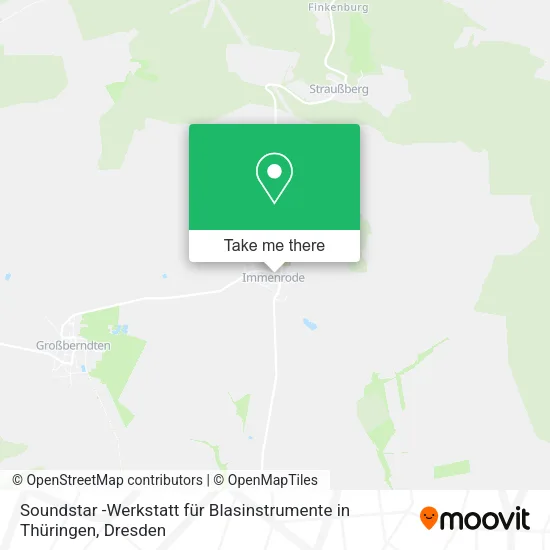Карта Soundstar -Werkstatt für Blasinstrumente in Thüringen