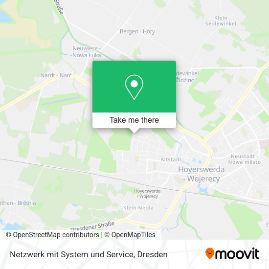 Карта Netzwerk mit System und Service