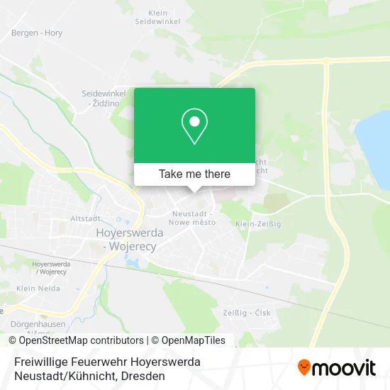 Карта Freiwillige Feuerwehr Hoyerswerda Neustadt / Kühnicht
