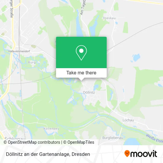 Карта Döllnitz an der Gartenanlage