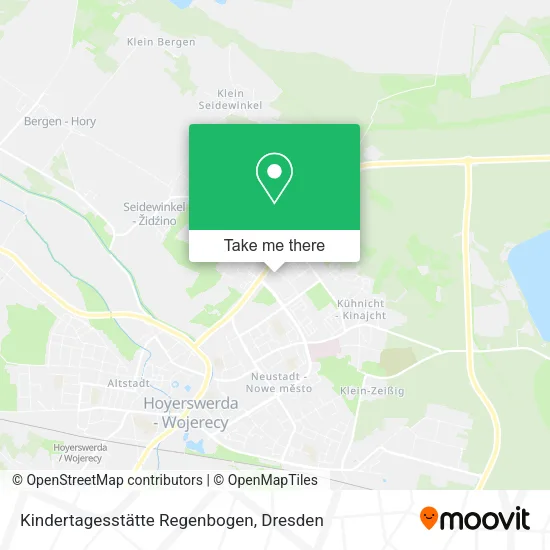 Карта Kindertagesstätte Regenbogen
