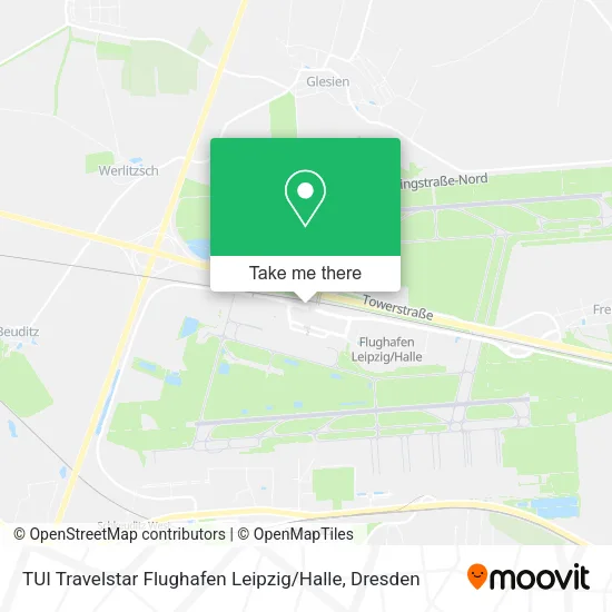 Карта TUI Travelstar Flughafen Leipzig / Halle