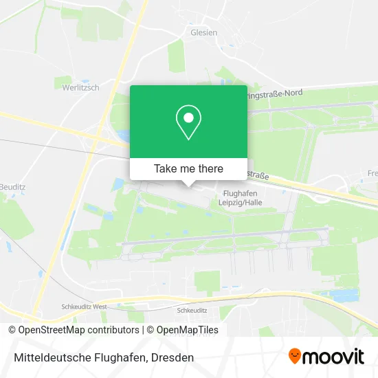 Карта Mitteldeutsche Flughafen