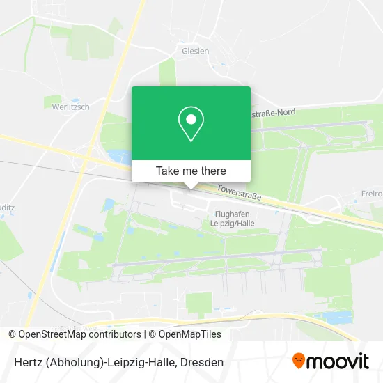 Карта Hertz (Abholung)-Leipzig-Halle