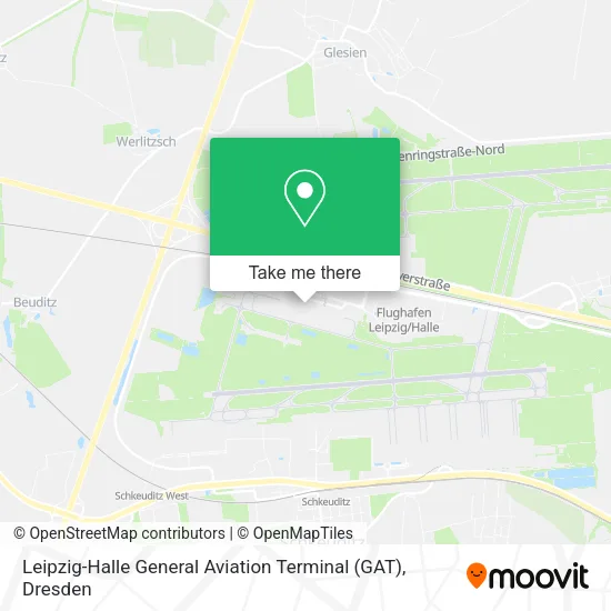Карта Leipzig-Halle General Aviation Terminal (GAT)
