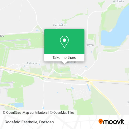 Radefeld Festhalle map